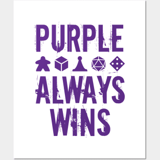 Purple Always Wins Posters and Art